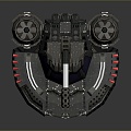 Turret Turntable Railgun Sci-fi Tower Defense Game Tower Defense Sci-fi Turret Game Turret Game Battery 3d model