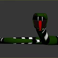 snake cobra venomous snake python reptile cold-blooded animal reptile 3d model
