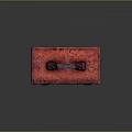 Red Vintage Toolbox With Metal Latches Handle And Shiny Surface