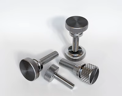 Hardware Tools Various Metal Bolts Industrial Fasteners Stainless Steel Mechanical Parts 3d model