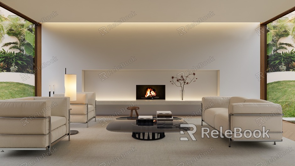 Modern Cassina living room model