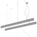 Modern Linear Pendant Chandelier With Sleek Metal Hanging Design For Interior