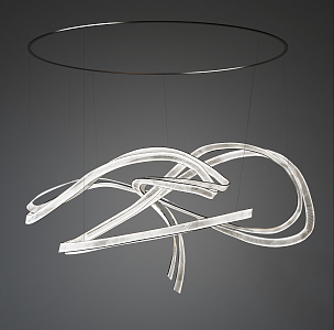 Modern special-shaped chandelier crystal lamp 3d model