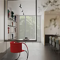 Modern Public Office Space Interior With Ergonomic Chairs Sofa And Pendant Lights