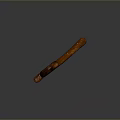Handcrafted Wooden Pipe With Long Curved Stem And Spiral Bowl Design