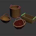 Stylish Woven Storage Baskets with Various Shapes and Colors for Home Daily Living Essentials