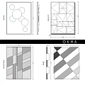 Modern Decorative Mirrors With Geometric Shapes And Abstract Design Patterns