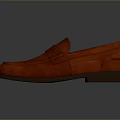 Stylish Red Leather Loafers Comfortable Design For Everyday And Formal Wear