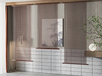 New Chinese-style Venetian Blinds 3d model