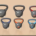 Kettlebells With Colorful Handles For Home Gym Fitness Training Equipment