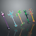 Scepter Ancient Scepter Cane Ancient Scepter Magic Scepter Metal Scepter Classical Scepter Magic Scepter 3d model