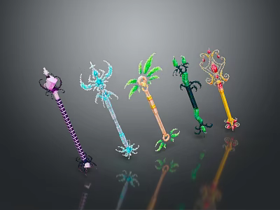 Scepter Ancient Scepter Cane Ancient Scepter Magic Scepter Metal Scepter Classical Scepter Magic Scepter 3d model