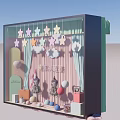 Modern Window Ballet Shop Window 3d model