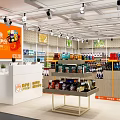 Interior Of New Retail Convenience Store With Shelves And Products