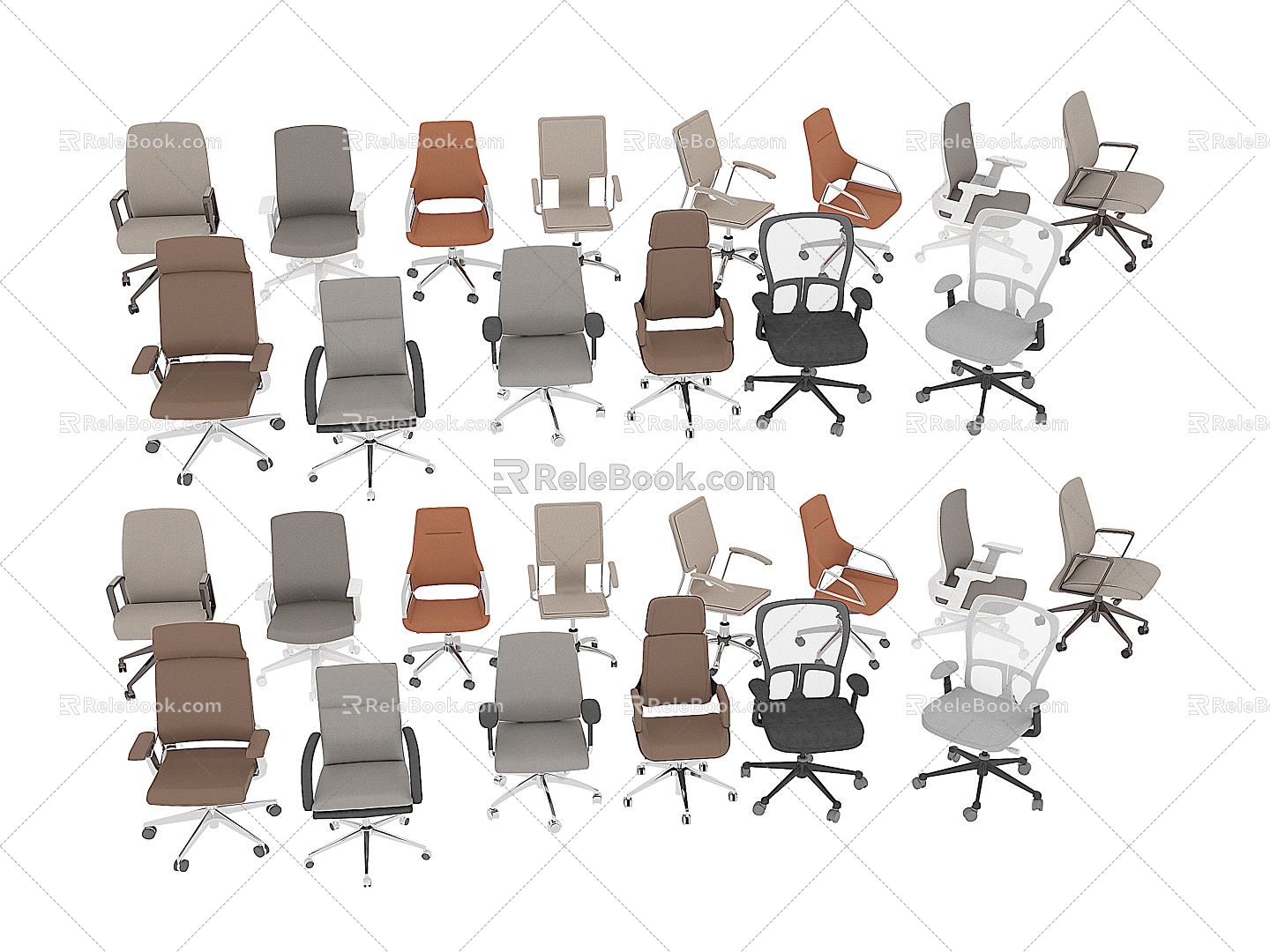 Furniture office chair 3d model