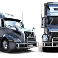 Volvo Modern Truck Exterior Design With Spacious Interior Cabin Dashboard And Steering Wheel