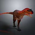 Vibrant Tyrannosaurus Rex Dinosaur Character With Open Mouth And 3D Rendering On Gray Background