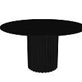 Oval dining table 3d model