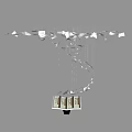 Interactive Zone With Floating Book Pages Against Black Background