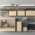 Booth Display Cabinet Technology Booth 3d model