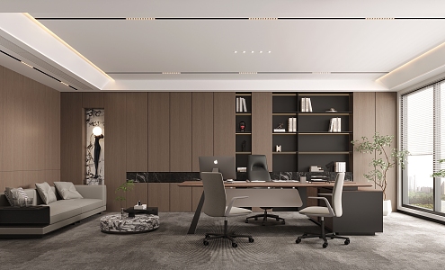 modern general manager office 3d model