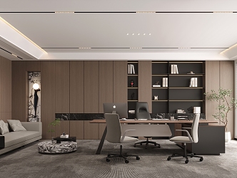 modern general manager office 3d model