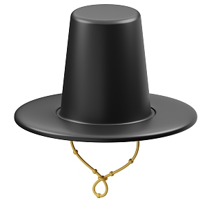 Modern Hat South Korea Hat Cartoon Hat 3d model