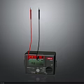Uni T Digital Measuring Device With Red And Black Probes And Gray Body