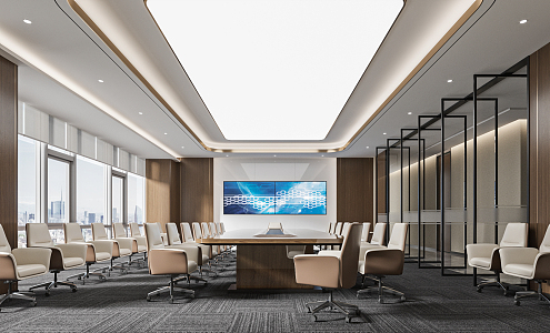 Modern Meeting Room Meeting Table and Chair 3d model