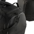 Adidas Black Sporty Duffel Bags With Durable Material For Travel And Gym Use