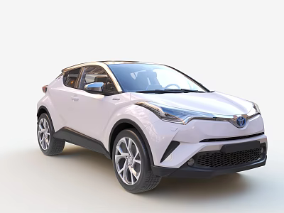 White Compact SUV With Modern Sleek Exterior And Stylish Front Grille 3d model
