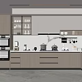 Modern Kitchen Interior Design With Sleek Cabinets Integrated Appliances And Soft Lighting 3d model