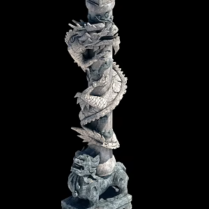 Chinese Pillar Panlong Pillar 3d model