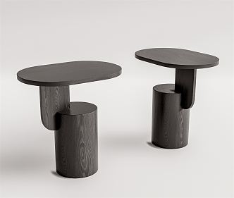 Modern corner table 3d model