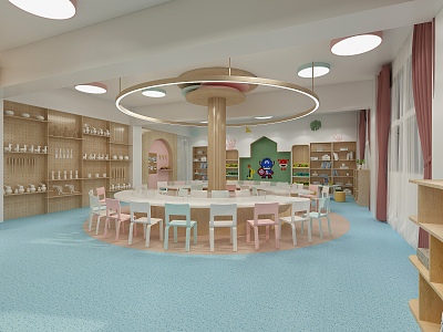 Modern Handicraft Room Primary School Handicraft Room 3d model