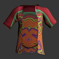 Vibrant Colorful Shirt with Unique Artistic Swirl Patterns and Modern Design