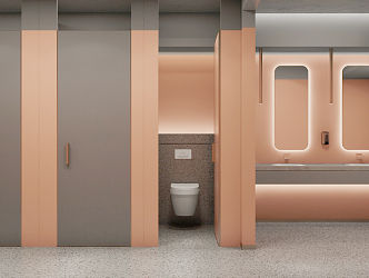 Modern toilet 3d model