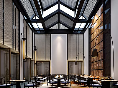 New Chinese Banquet Hall 3d model
