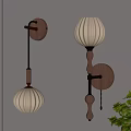 Middle style wall lamp 3d model