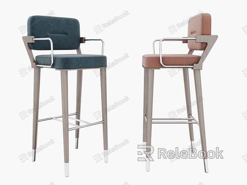 Modern Bar Chair Bar Chair Combination model