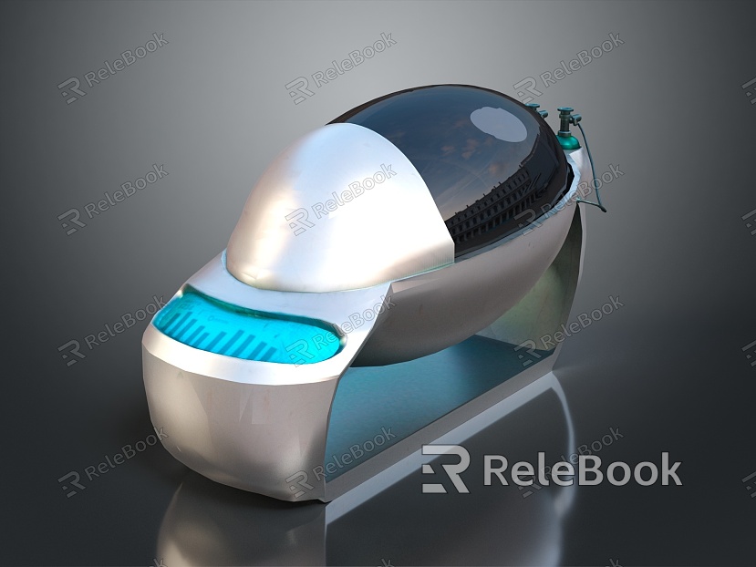 Sci-fi Table Frozen Bed Sci-fi Medical Bed Healing Bed Treatment Bed High-tech Bed High-tech Medical Bed model