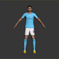 Blue Football Apparel Set With White Shorts Blue Socks And Yellow Boots