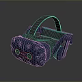 Modern Blue VR Headset With Ergonomic Design For Computer Virtual Reality Live Experience