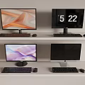 modern computer 3d model