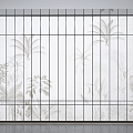 Partition wall porch wall screen wall partition screen background wall wallpaper wallpaper 3d model