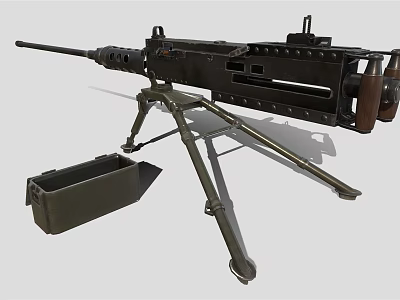Modern Gun Machine Gun Browning 3d model