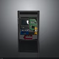 Stainless Steel Information Desk Furniture With Digital Screen And Control Panel