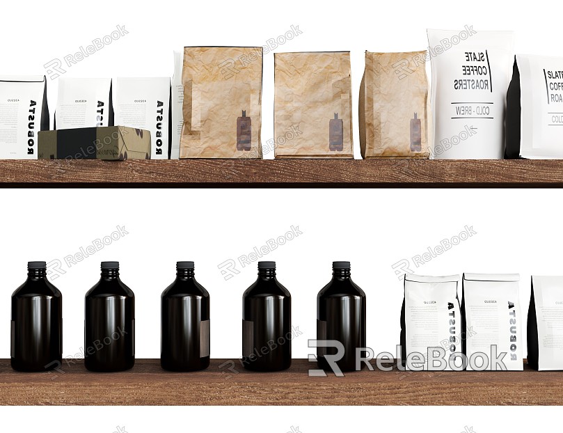 Food packaging packaging with bottle laminate model