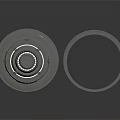 Mechanical Equipment Gear Components With Circular Metal Rings And Industrial Design