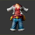 Stylish Casual Outfit With White Jacket Red Top Blue Pants And White Cuffed Hems